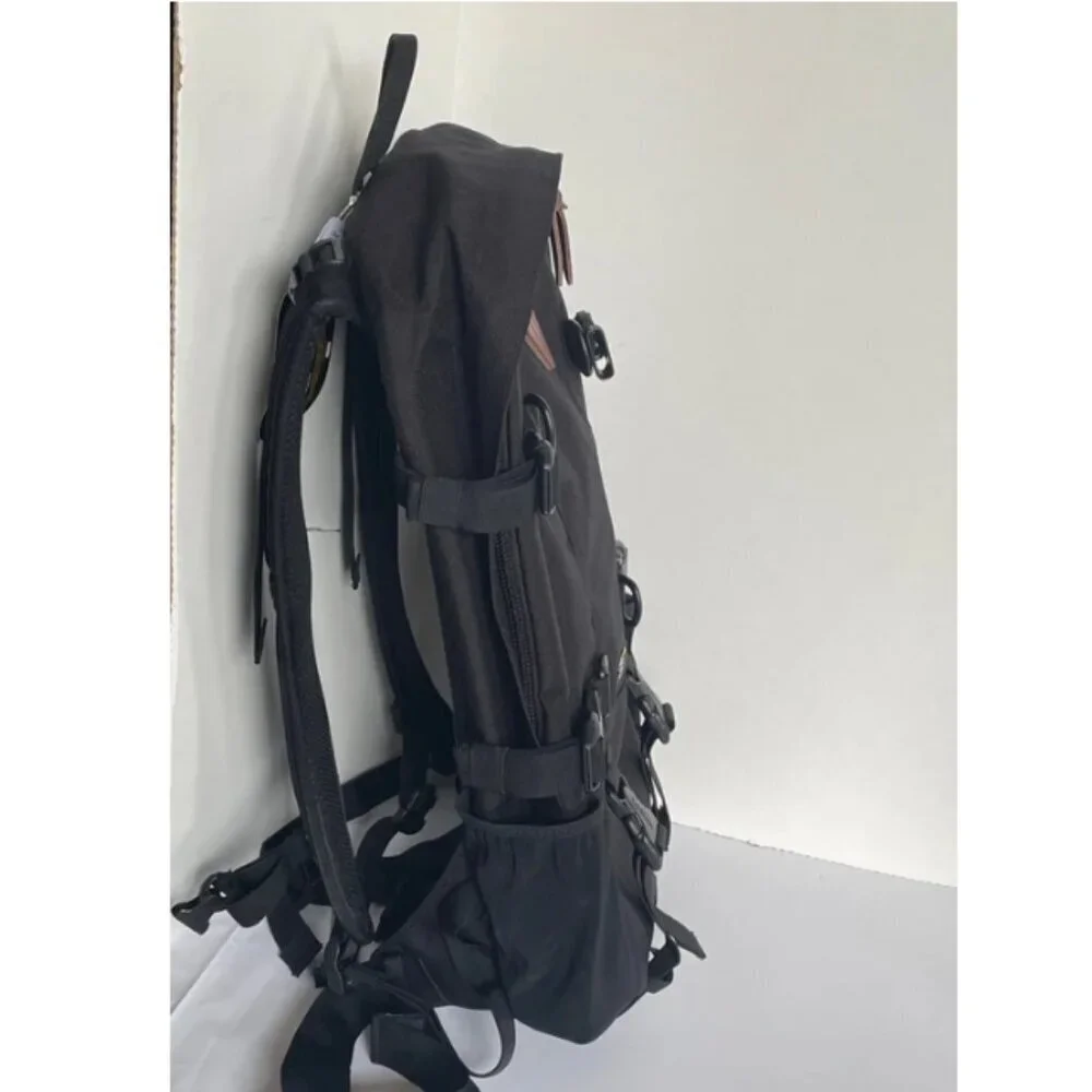 L.L.Bean Bigelow Cordura Backpack Black Nylon Day Hiking Mountain H2O